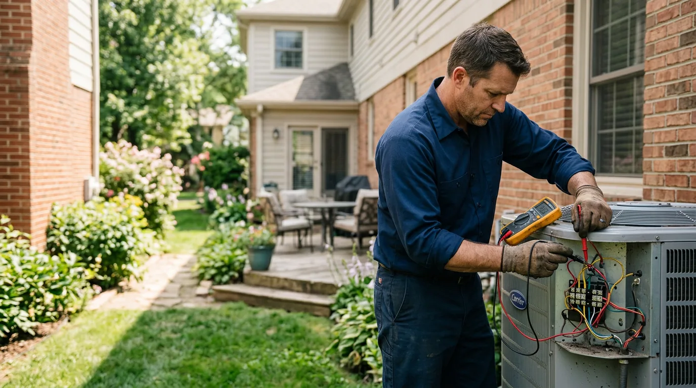 HVAC technician working near Wingina, VA